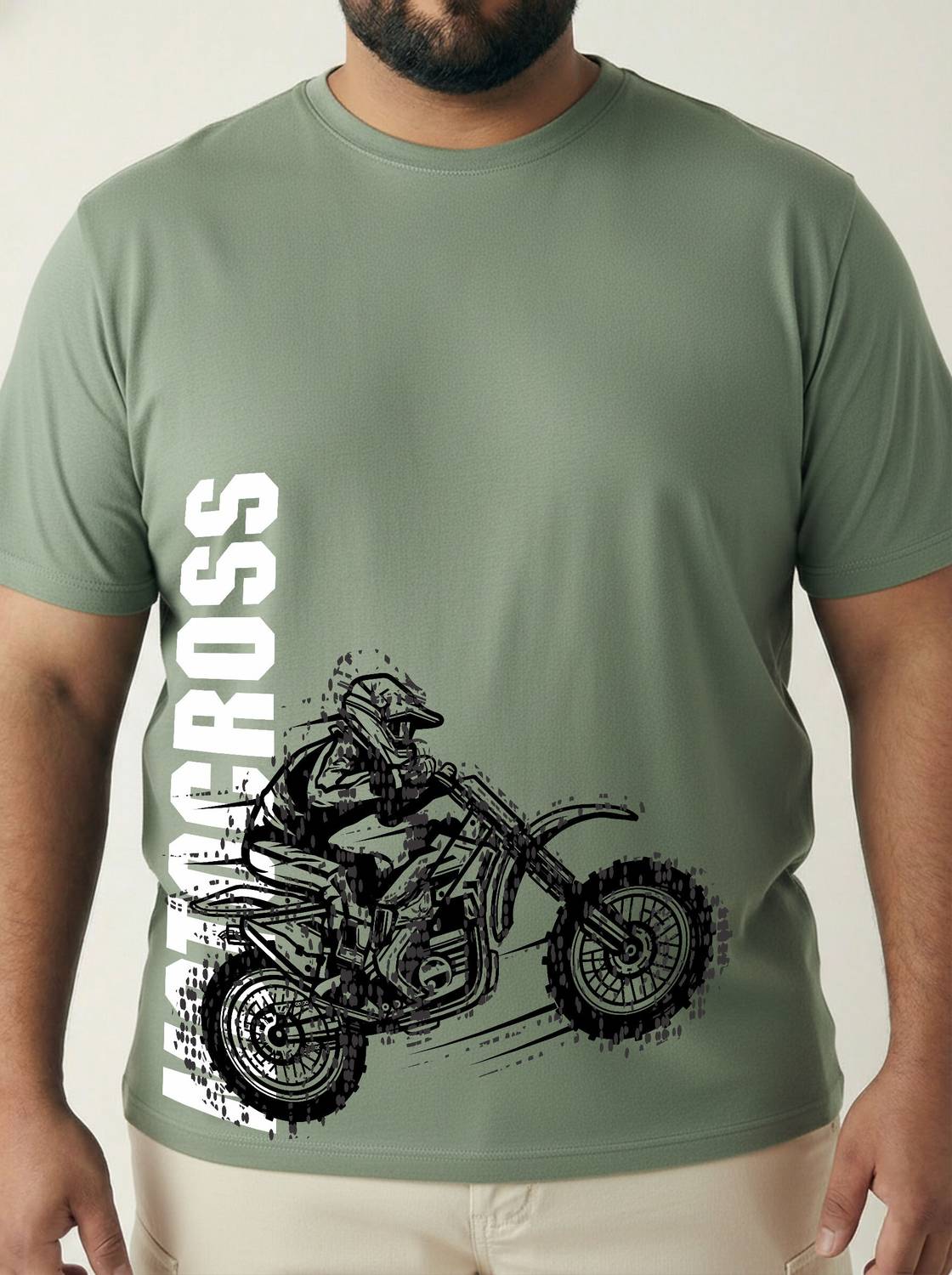 Toodleplus Printed Men Round Neck Light Green T-Shirt - Image 4
