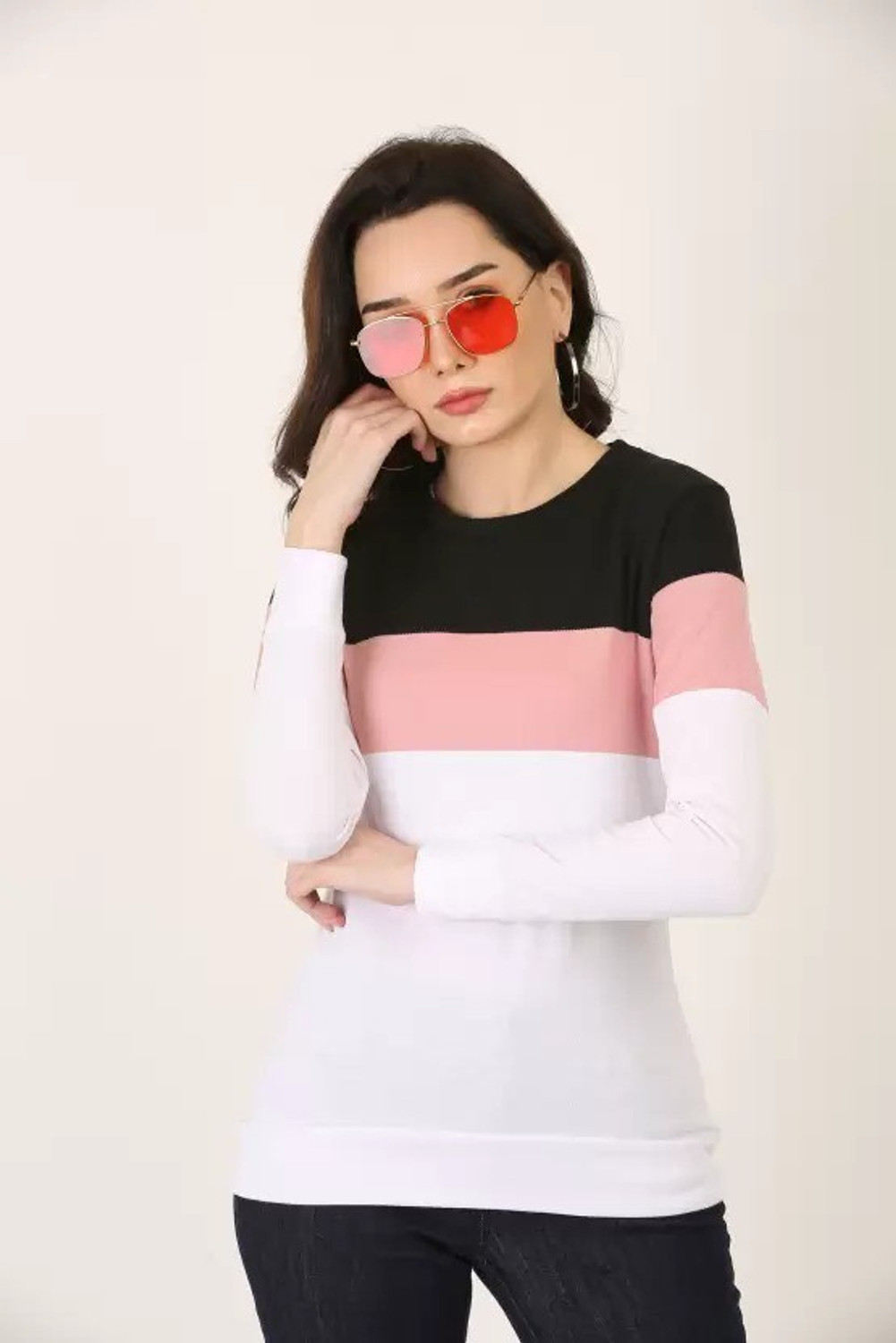 Image of EXITOS Printed, Typography Women Round Neck Pink T-Shirt