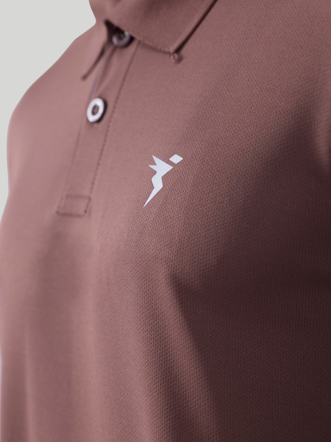 Image of TECHNOSPORT Solid Men Polo Neck Brown T-Shirt