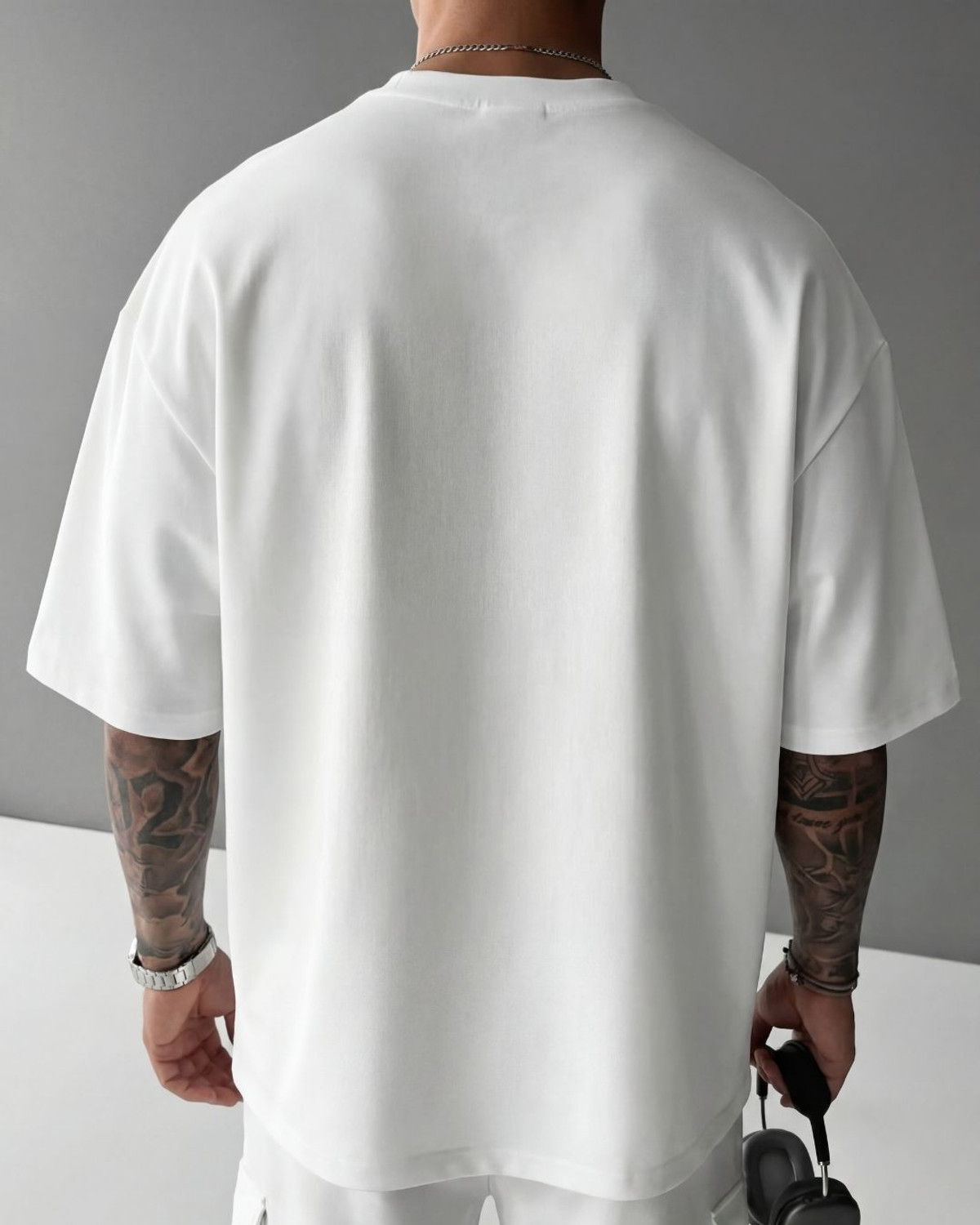 Image of FLYIND VOGUE OUTFIT Typography Men Round Neck White T-Shirt