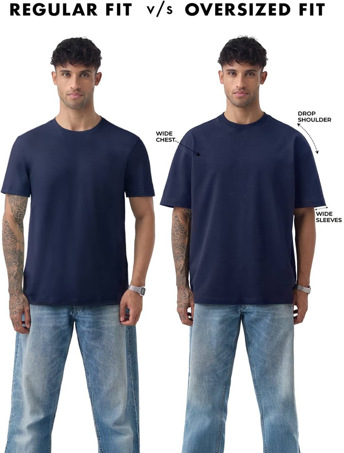 DarkBuck Men Round Neck Multicolor Graphic Print T-Shirt - Image 5