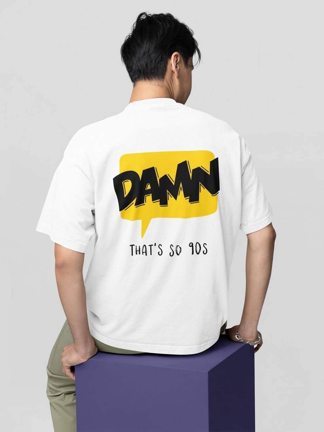 BLAKENTO Typography Men Round Neck White T-Shirt