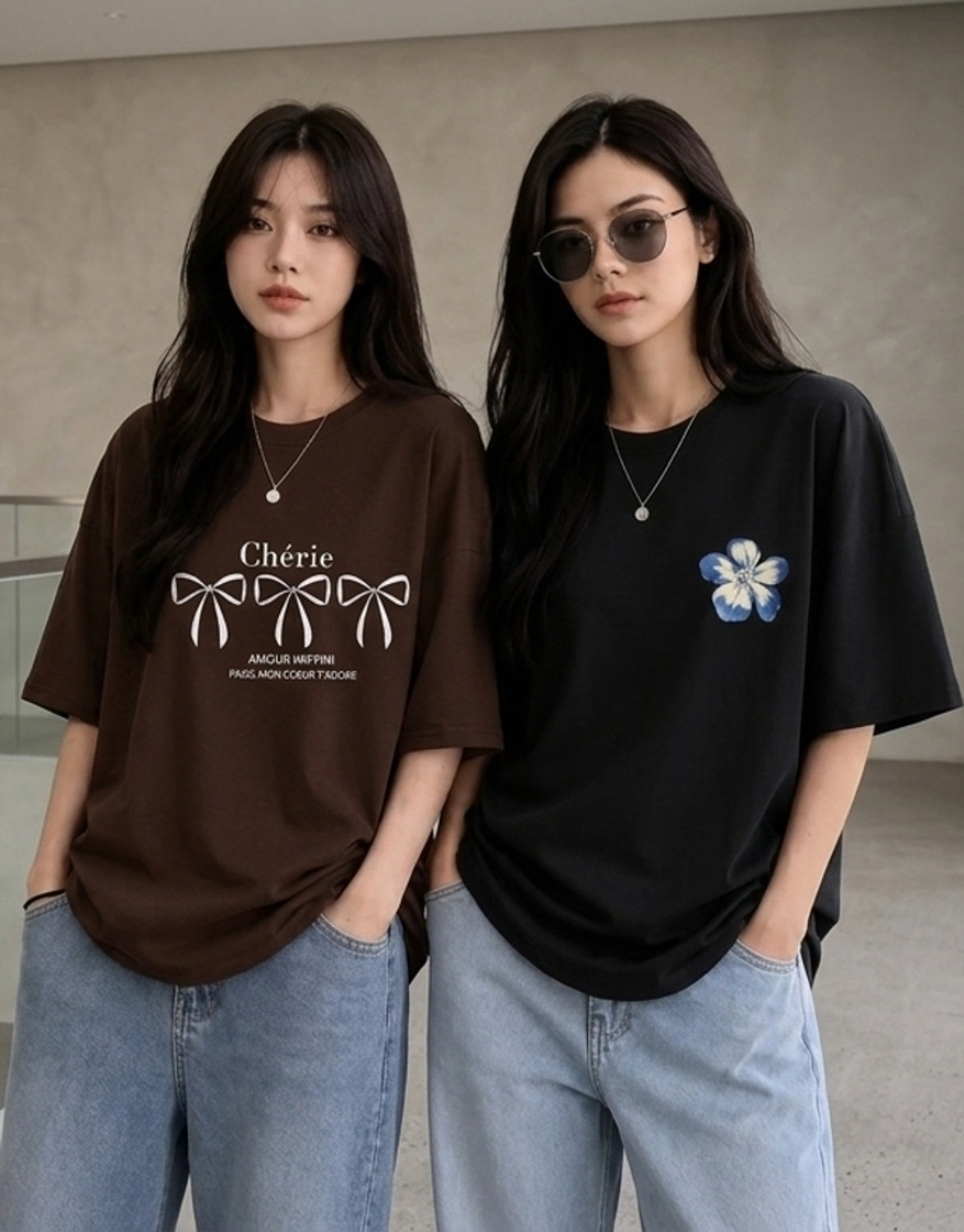 Niharika Fashion Typography Women Round Neck Brown, Black T-Shirt