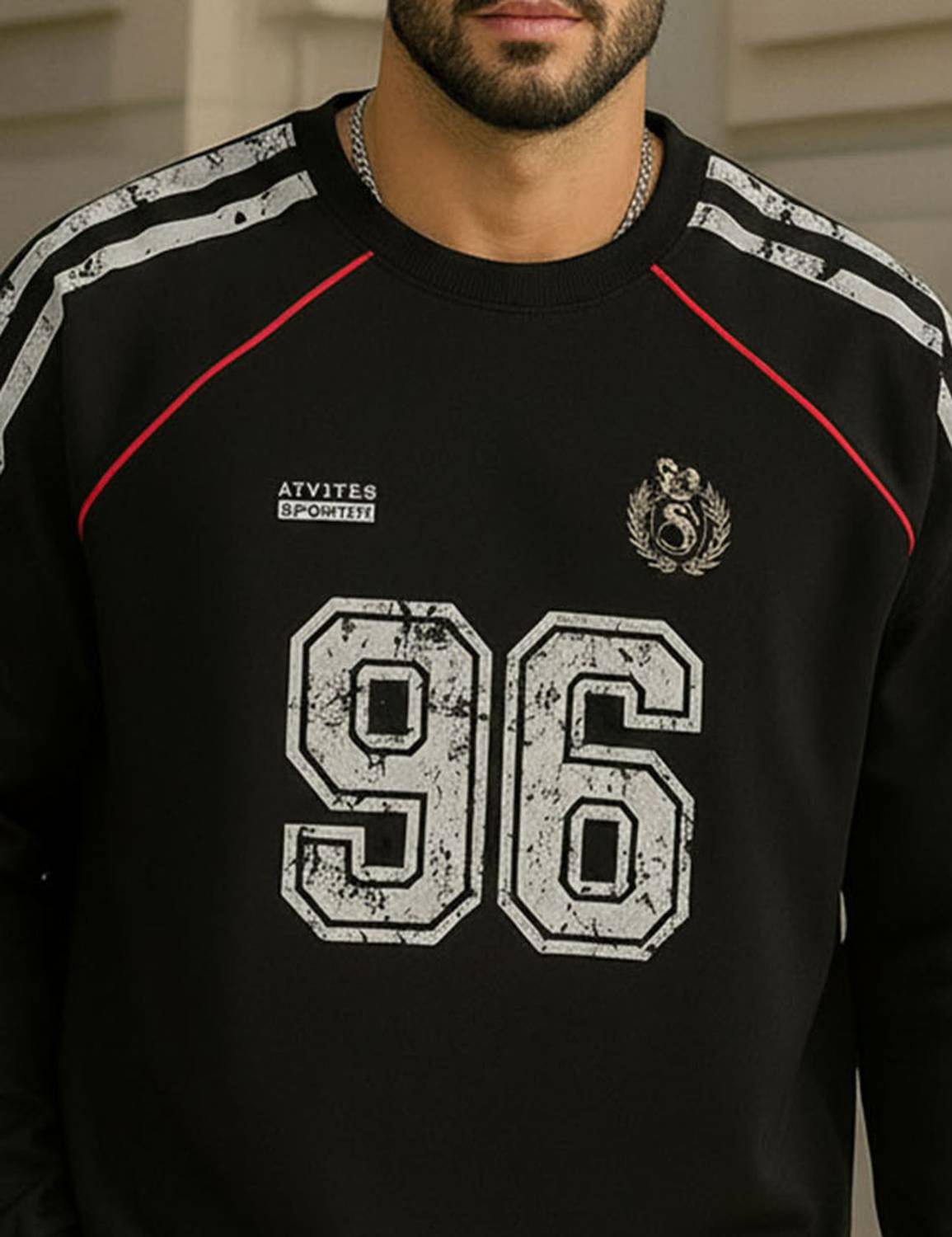 Force Men Black Round Neck Printed T-Shirt - Image 4