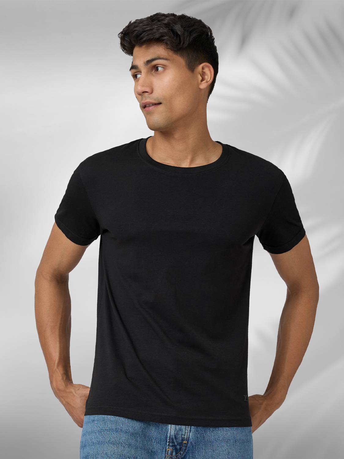 XYXX Pack of 1 Pace Intellieaze Men Solid Crew Neck Pure Cotton B