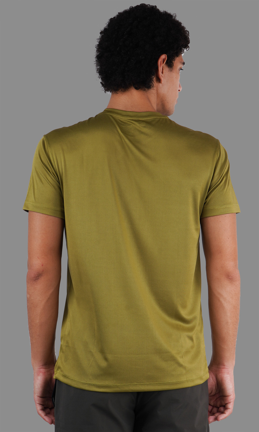 Image of Shiv Naresh Solid Men Round Neck Green T-Shirt