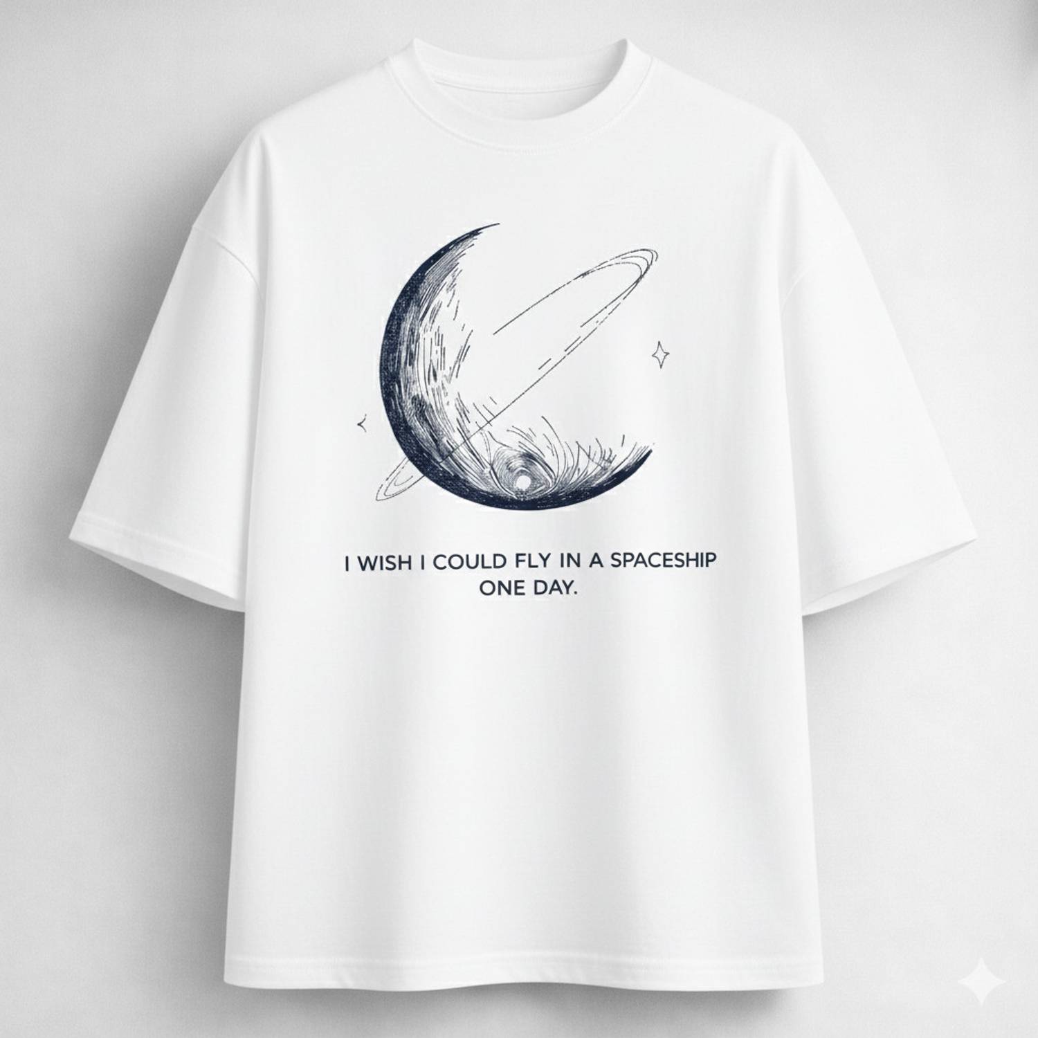 Asta Moda Men White Round Neck T-Shirt