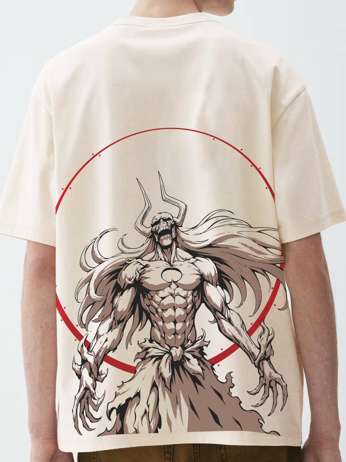 WHITE HUSK Typography Graphic Print Men Round Neck White T-Shirt - Image 4