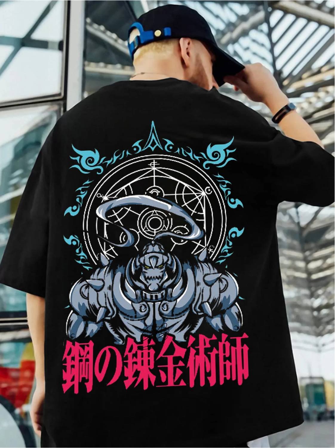 ZEN1FASHION Men Printed Round Neck Pure Cotton Black T-Shirt