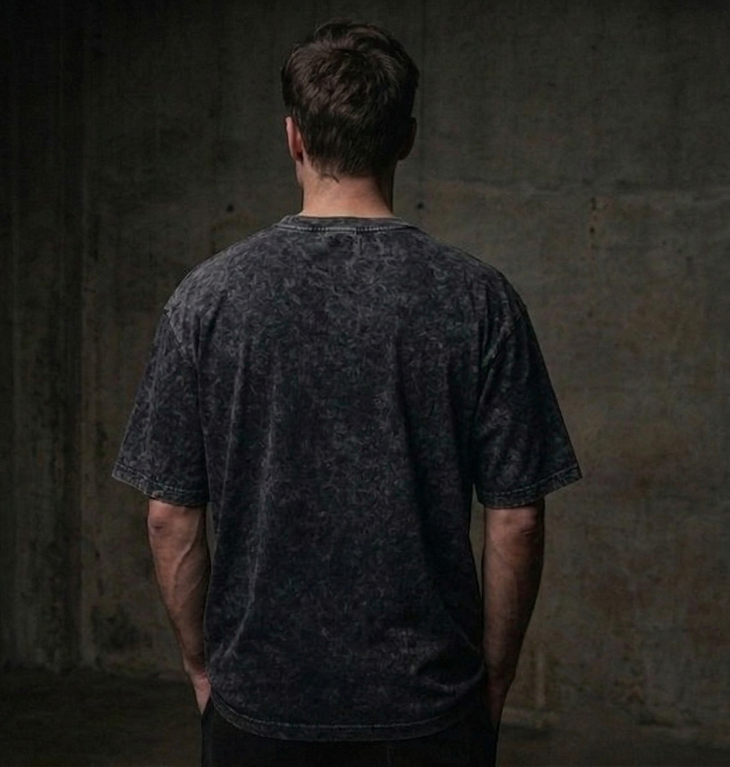 Image of SKRATS Printed Men Round Neck Grey T-Shirt