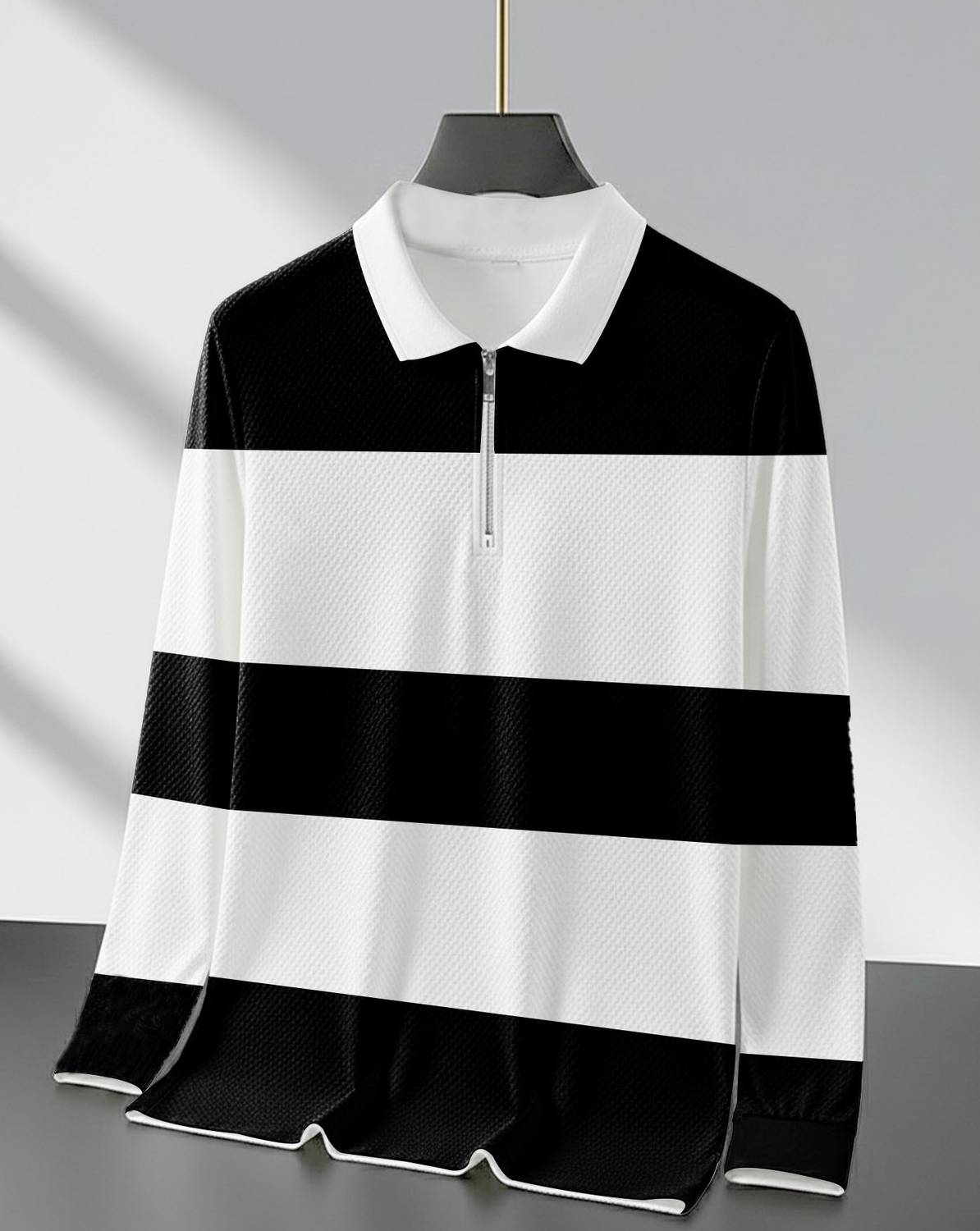 AUSK Full Sleeve Striped Men Sweatshirt