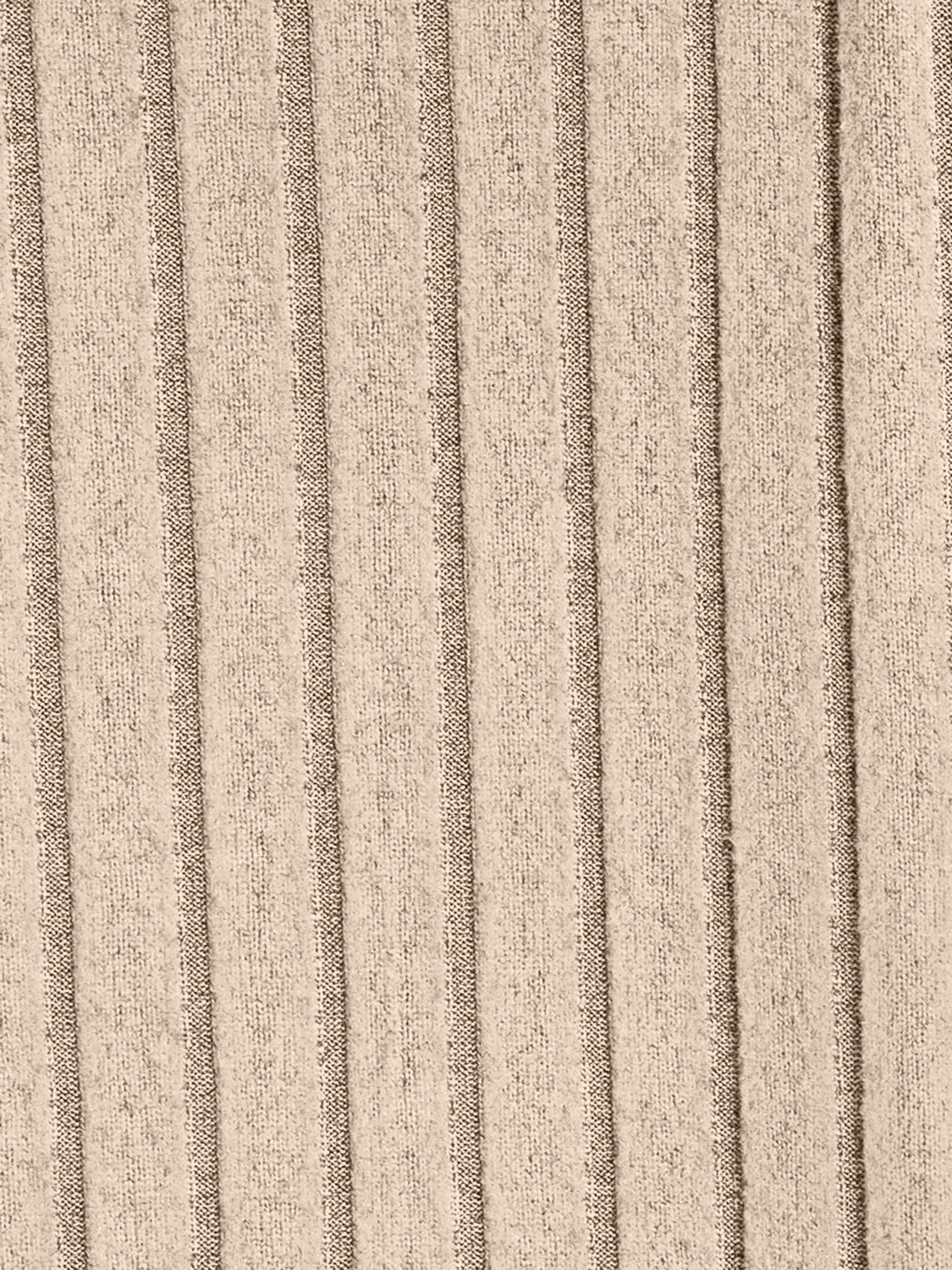 Image of KAJARU Striped Men Round Neck Beige T-Shirt