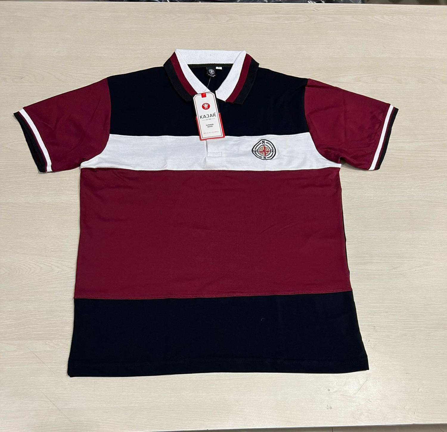 BRIGHTKRAFTS Colorblock Men Polo Neck Multicolor T-Shirt