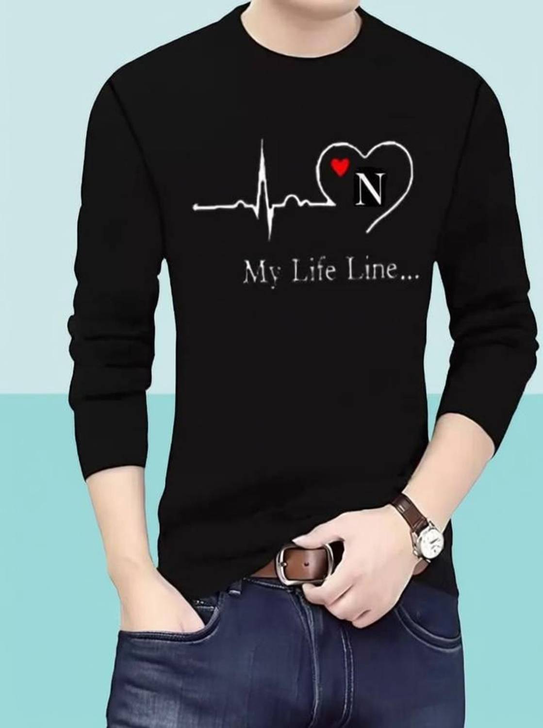 ApheFashion Printed, Typography Men Round Neck Black T-Shirt
