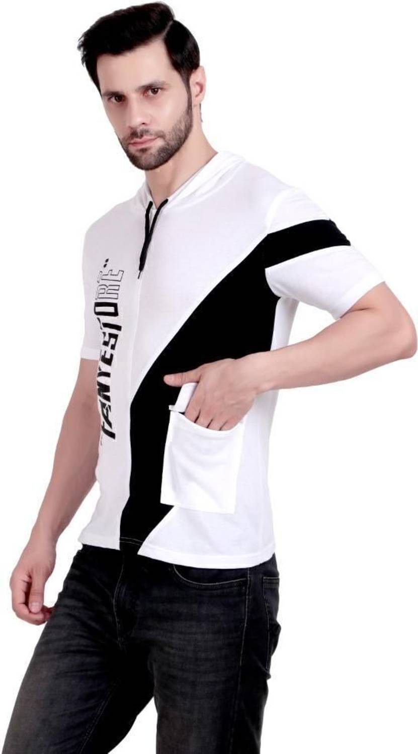 CT Fashion Men White Hooded Neck T-Shirt - Image 3