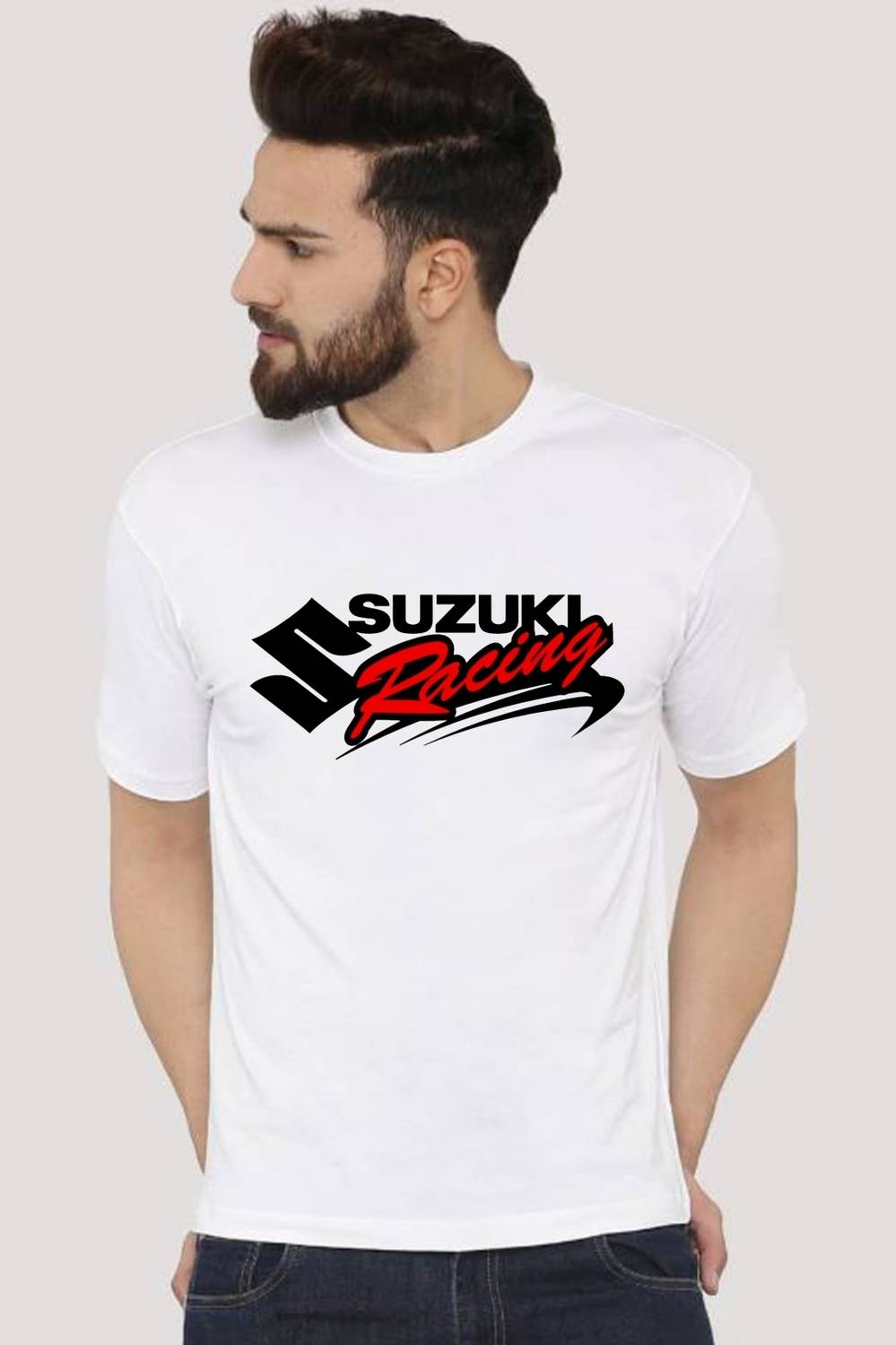 Tee Gallery Printed, Typography Men Round Neck White T-Shirt
