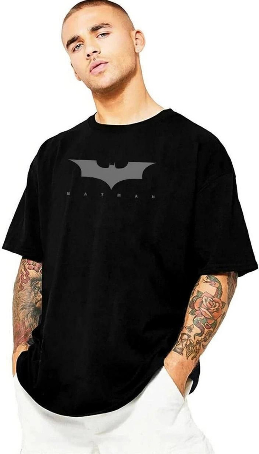 Image of Modern Mode Creation Animal Print Men Round Neck Black T-Shirt
