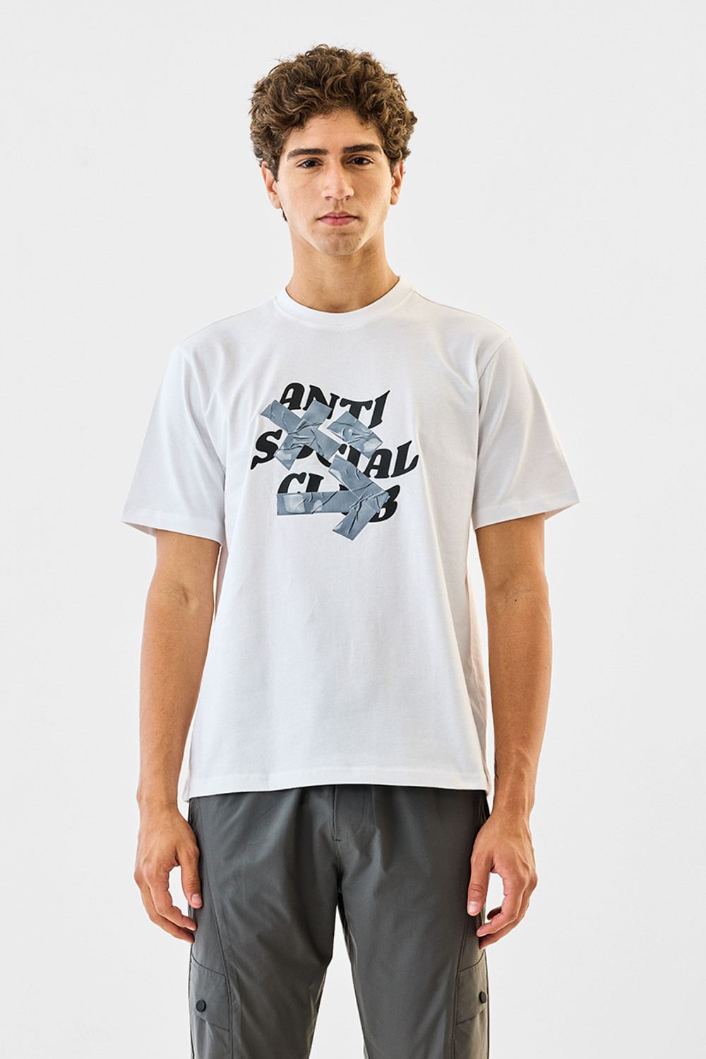 Image of Snitch Graphic Print Men Crew Neck White T-Shirt