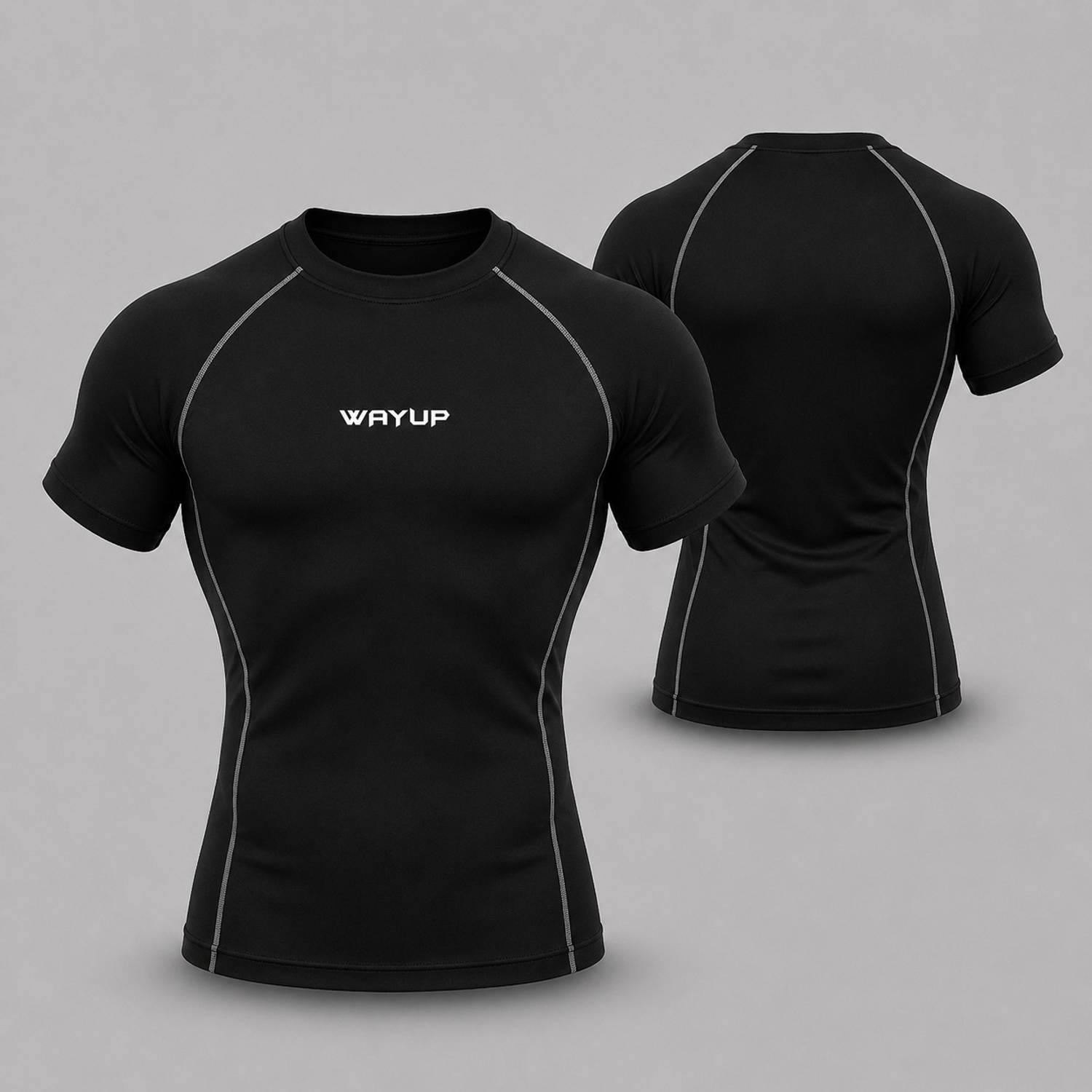 Gym Hound Black Boat Neck T-Shirt - Image 2