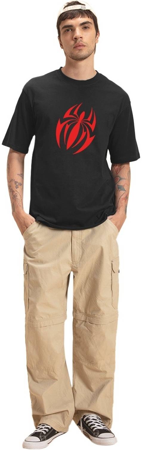 BEWAKOOF Black Graphic Print Men Round Neck T-Shirt - Image 5