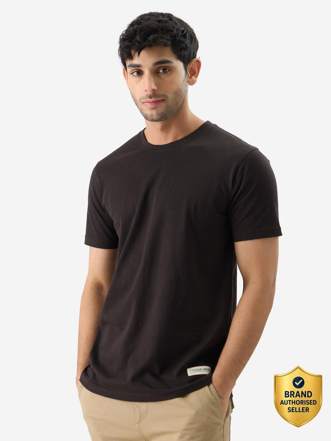The Souled Store Solid Men Round Neck Maroon T-Shirt