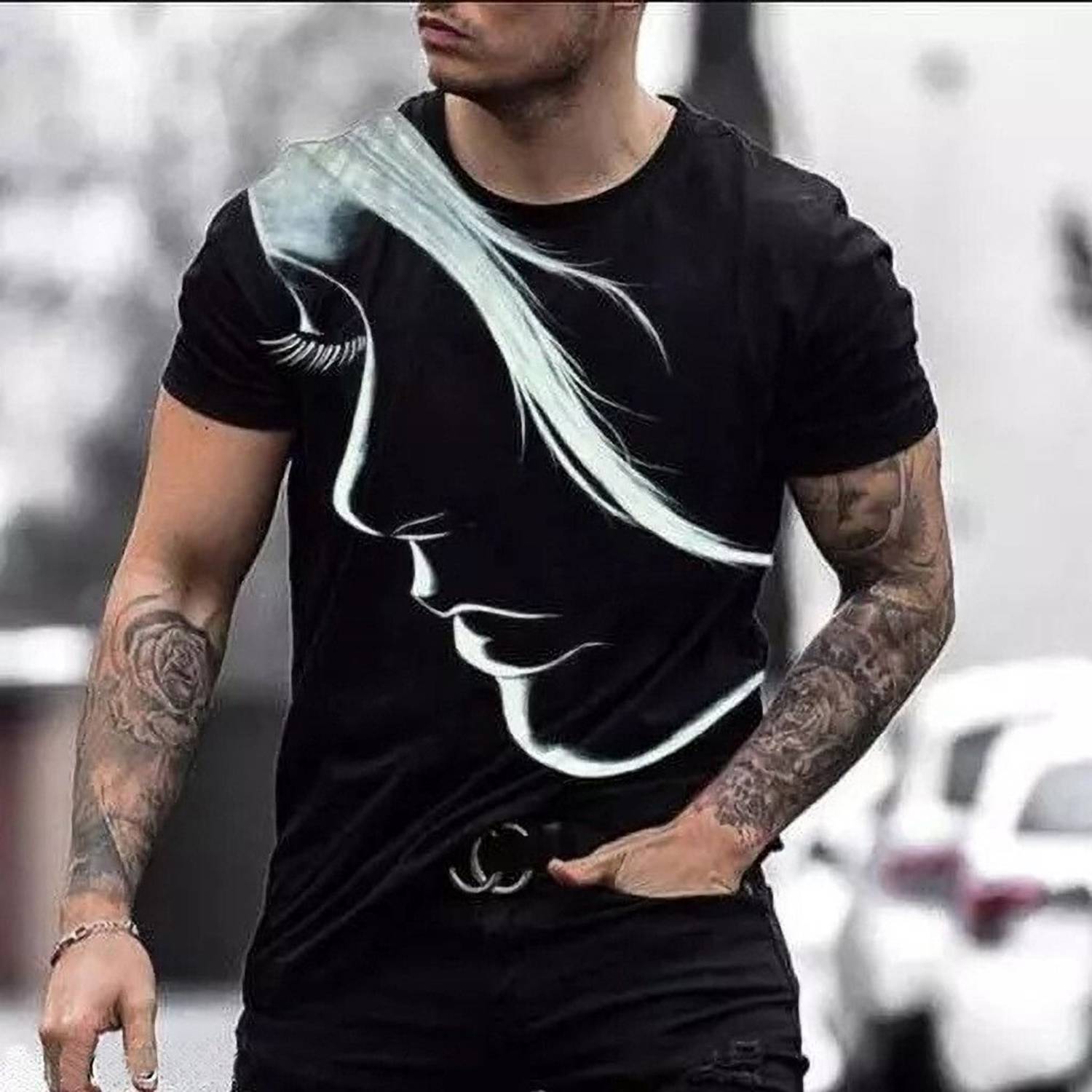 Toxic ADDICTION Men Printed Round Neck Polyester Black T-Shirt