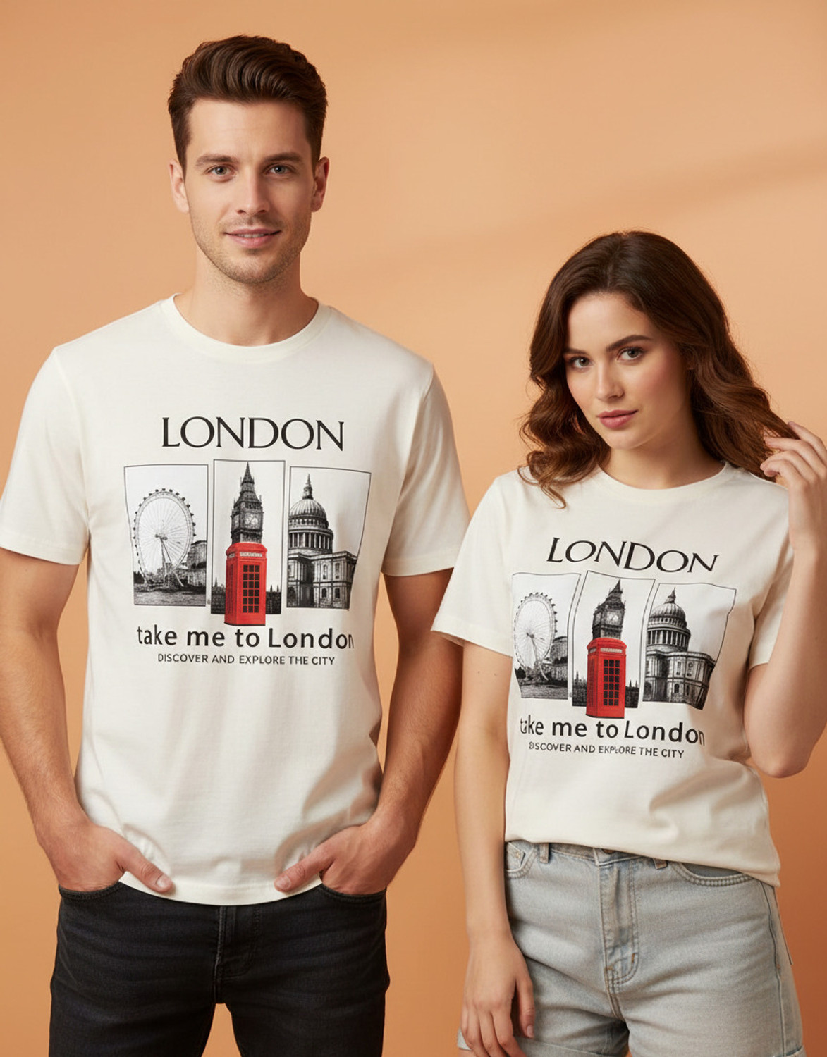 Image of COTNIX Graphic Print Women Round Neck White T-Shirt