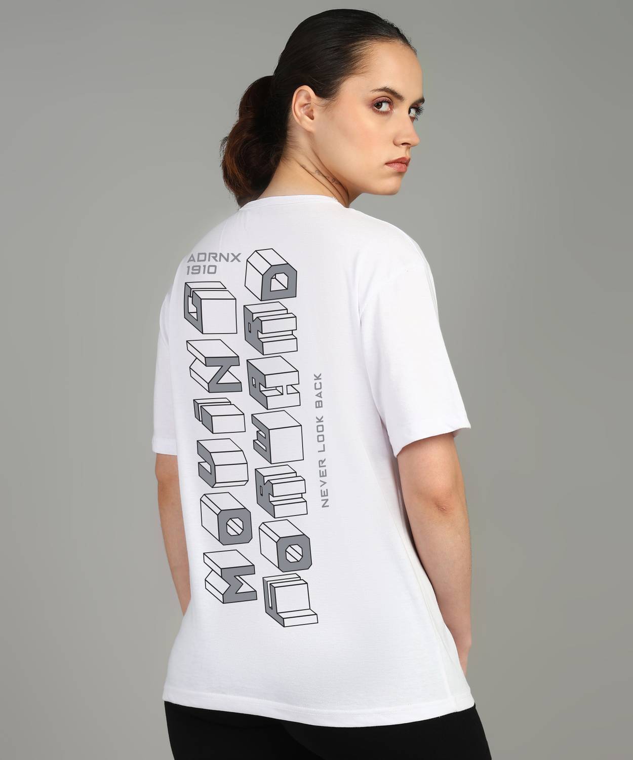 Adrenex By Flipkart Printed Women Round Neck White T-Shirt