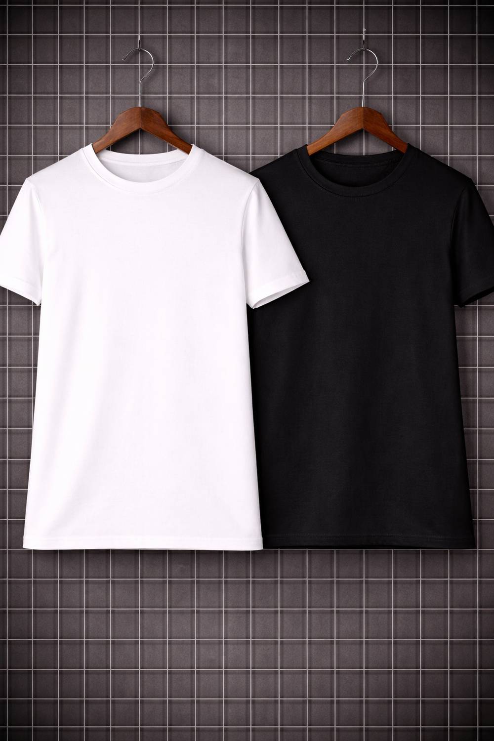 VibePulse Men White T-Shirt Pack of 2 - Image 1