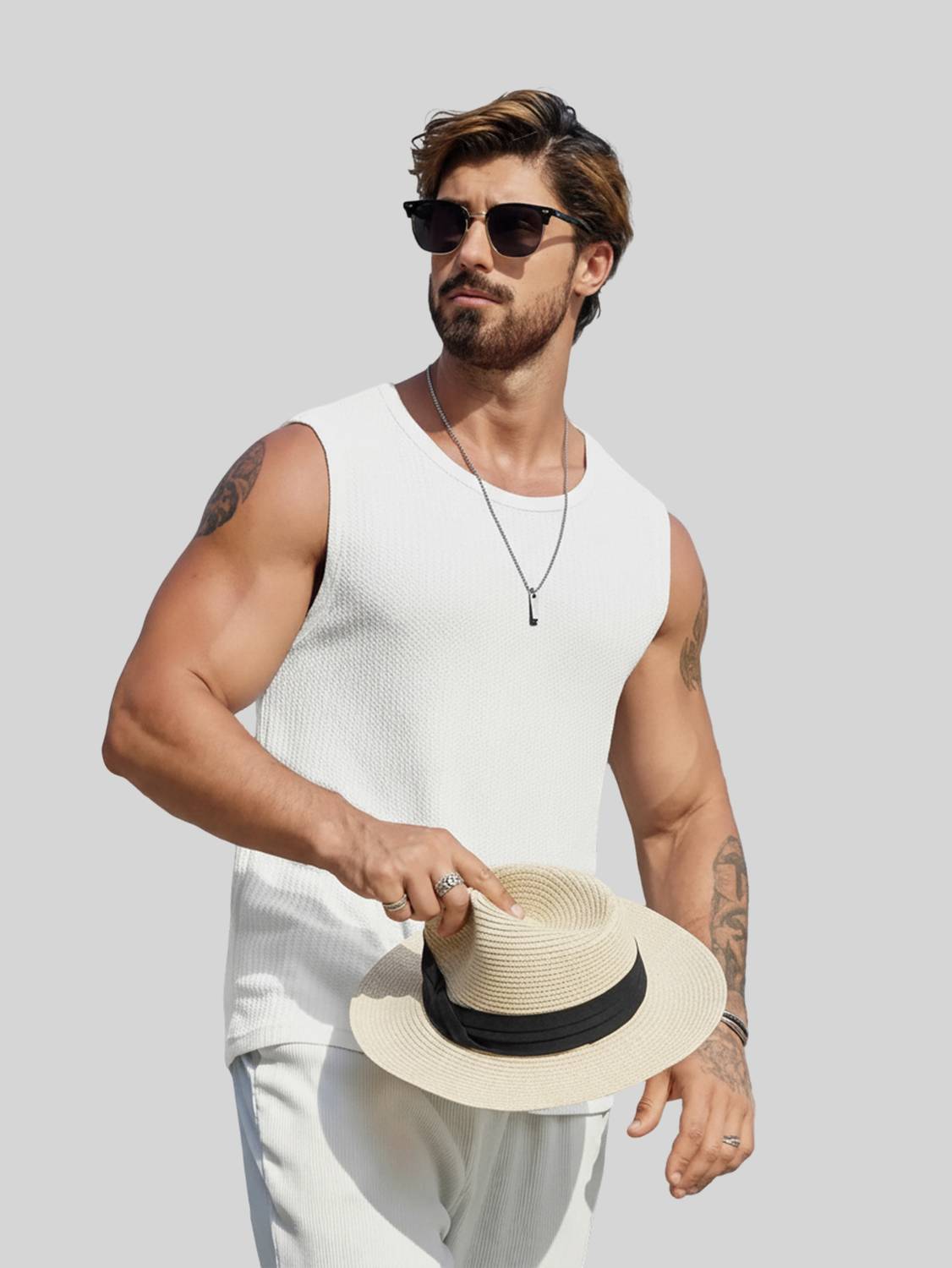 TeeWink Men White Round Neck T-Shirt - Image 4
