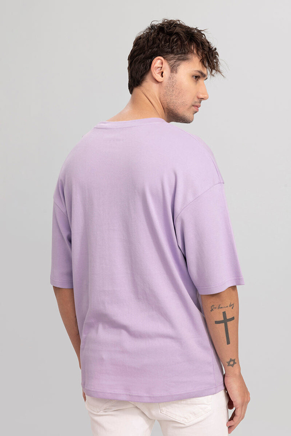 Image of HELL BOUND Typography Men Round Neck Multicolor T-Shirt