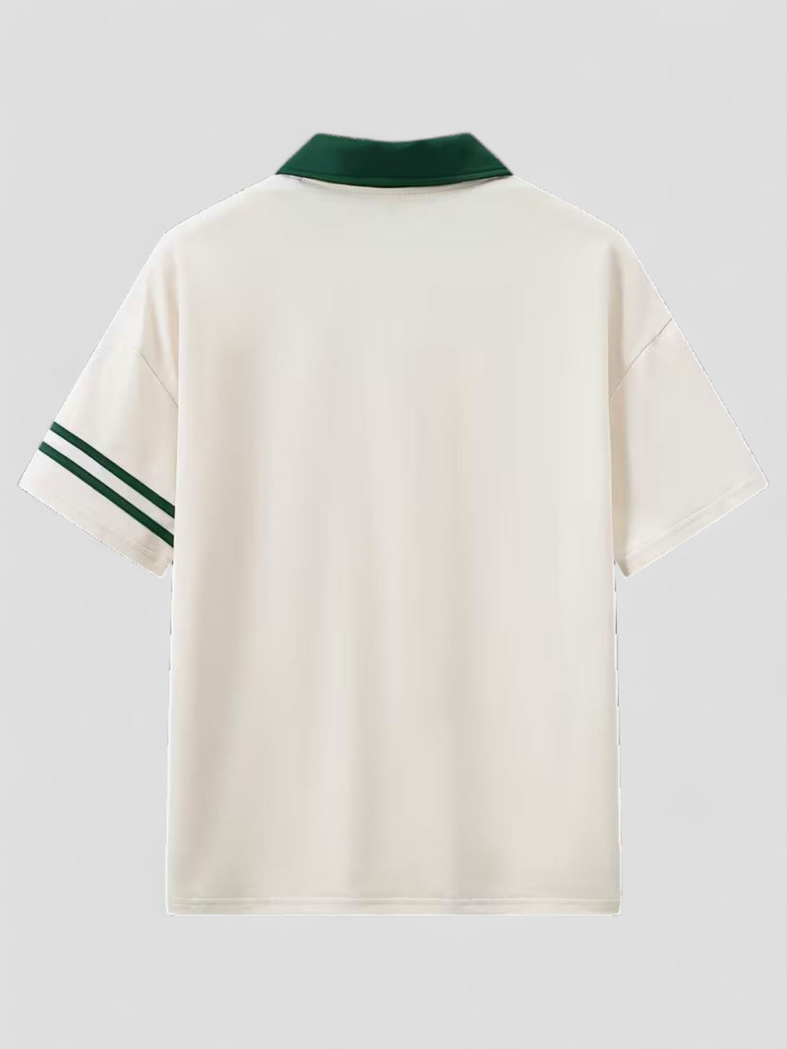 Image of Lauren Adams Printed Men Polo Neck Beige T-Shirt