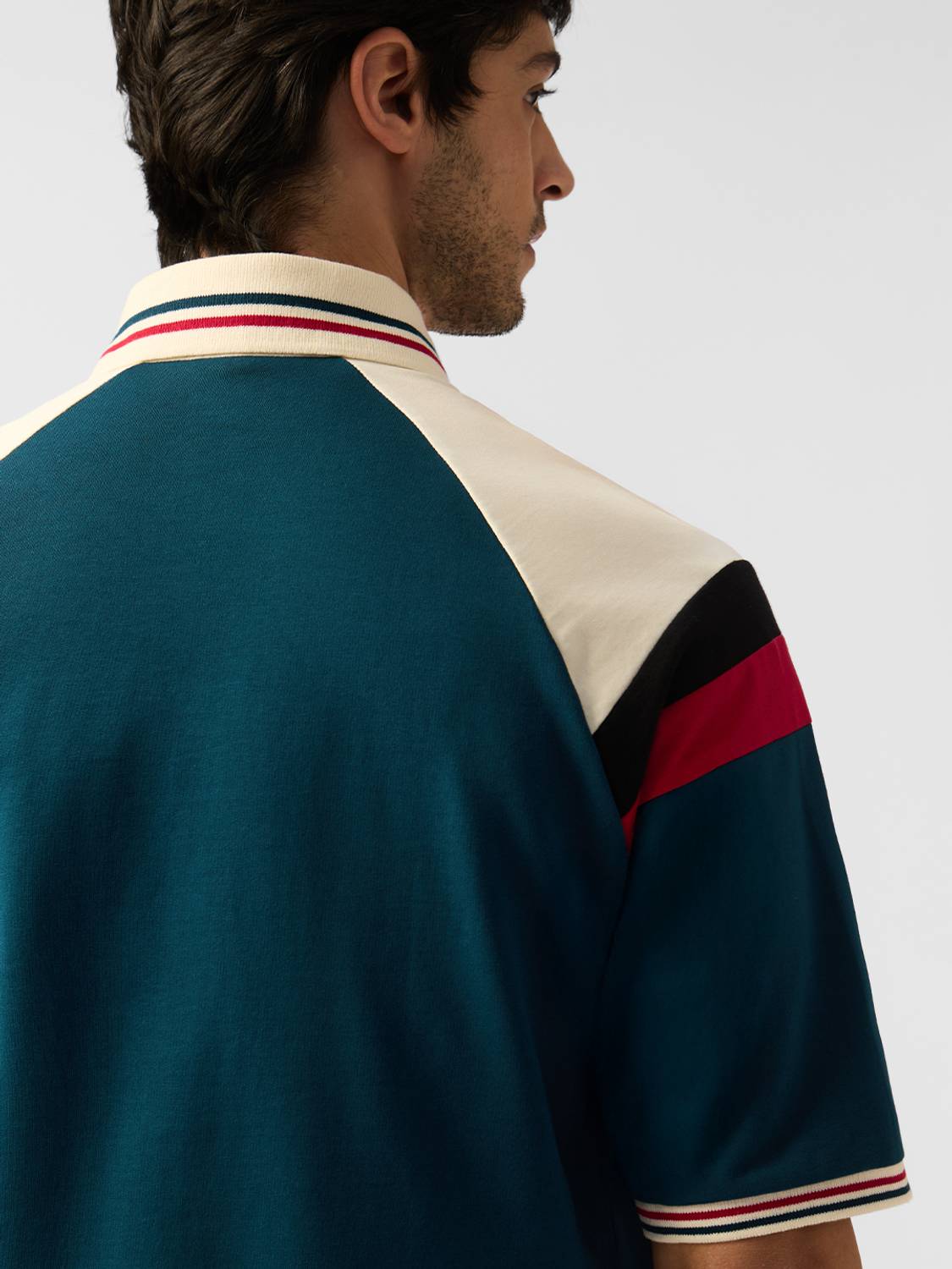 The Souled Store Dark Blue Polo Neck T-Shirt - Image 5