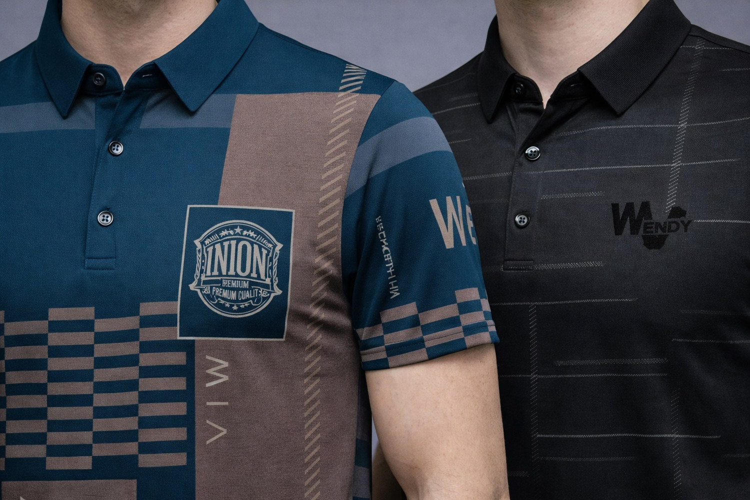 Image of NAUGHTY MEN Printed, Typography, Striped, Checkered Men Polo Neck Multicolor T-Shirt