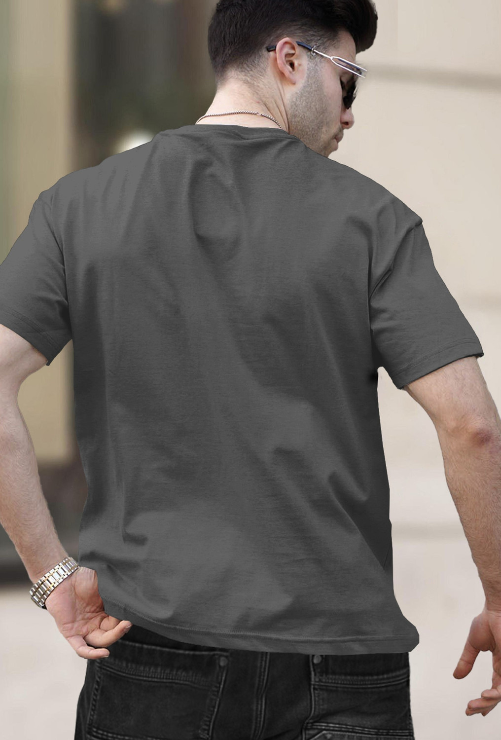 Image of TRIPR Solid Men Round Neck Multicolor T-Shirt