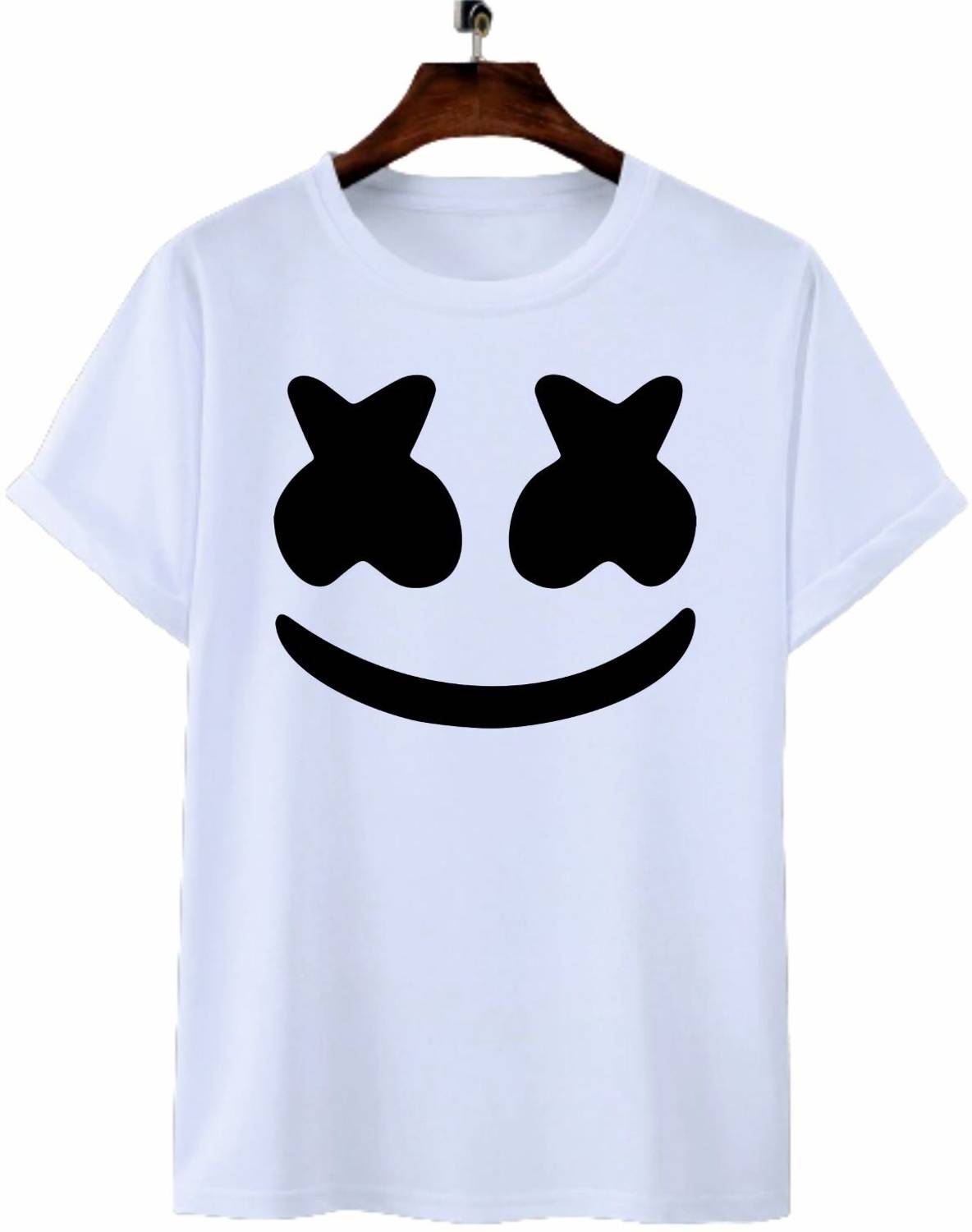 ABHITRANDS Printed Men Round Neck White T-Shirt