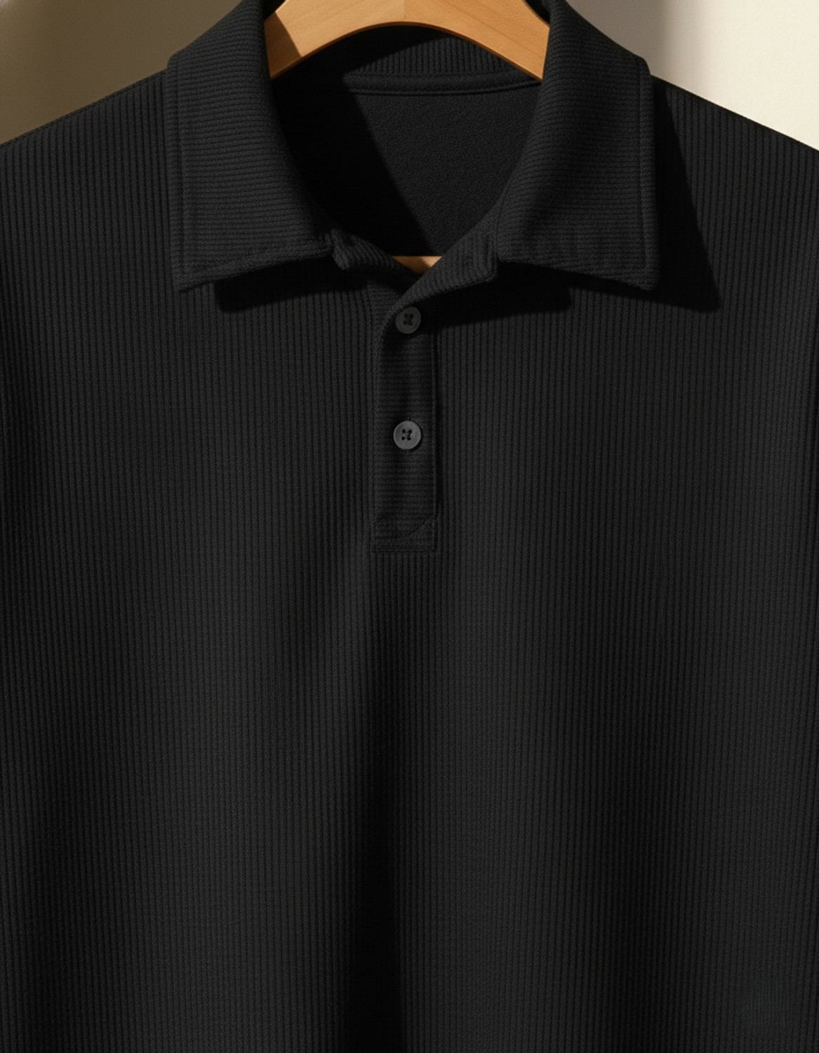 Image of Try This Typography Men Polo Neck Black, Orange, Silver T-Shirt