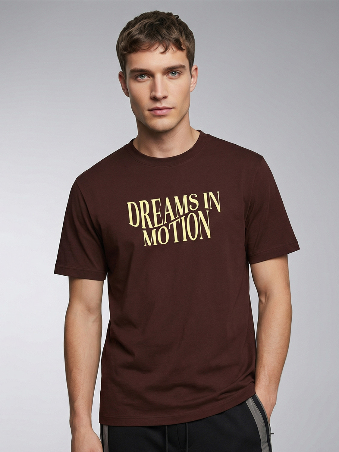 Image of NOBERO Printed Men Round Neck Multicolor T-Shirt