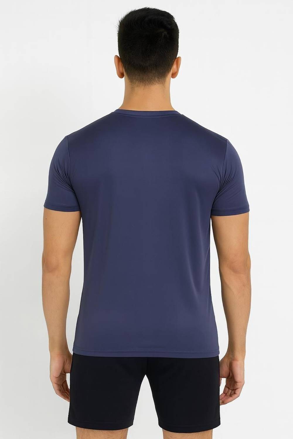 SwiftStyle Men Round Neck Black T-Shirt Pack of 2 - Image 2