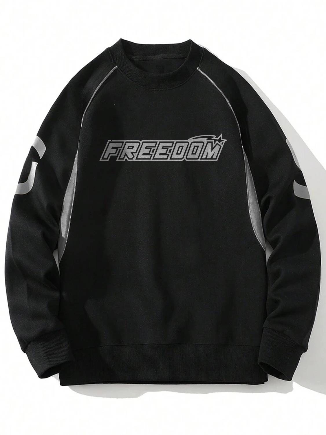 Jump Cuts Black Round Neck T-Shirt - Image 2
