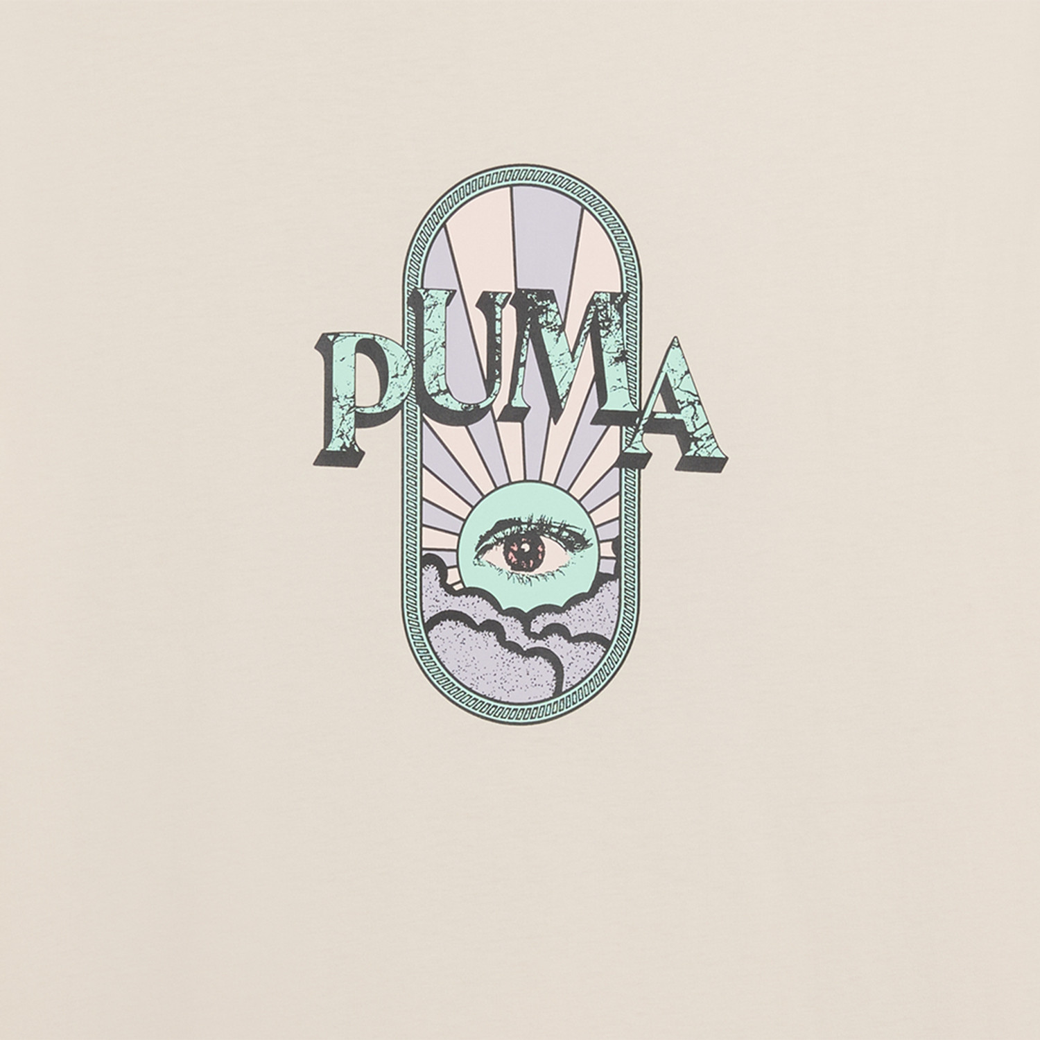 Image of PUMA Printed Men Crew Neck White T-Shirt