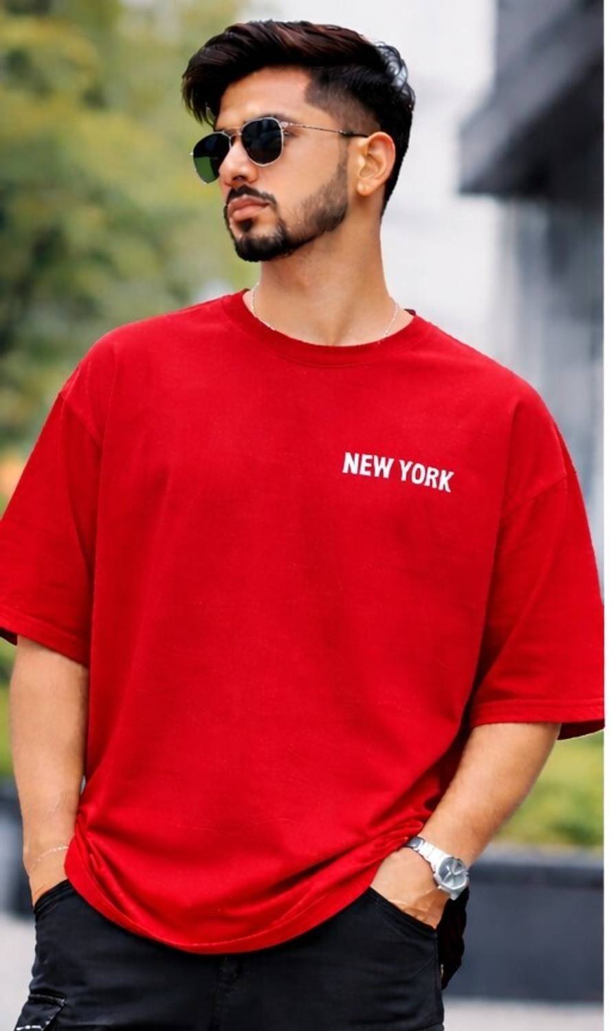 goodsign Men Red Round Neck T-Shirt - Image 2
