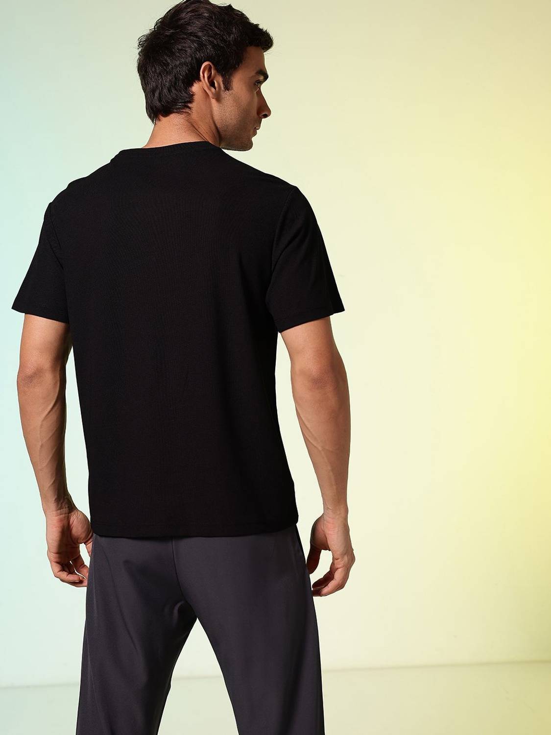 HRX by Hrithik Roshan Black T-Shirt - Image 4