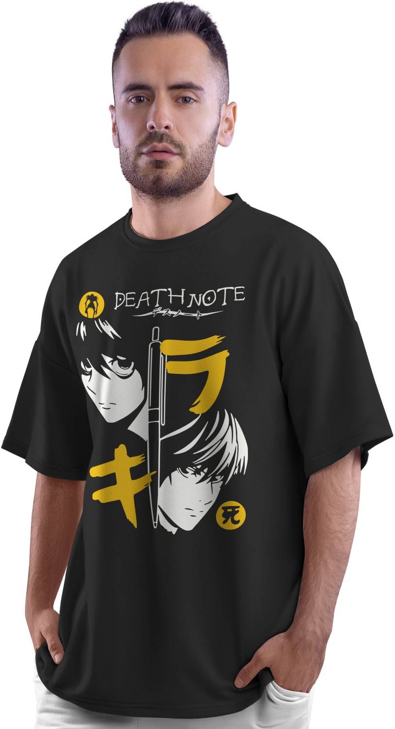 Thecrazymonk Printed Men Round Neck Black T-Shirt - Buy