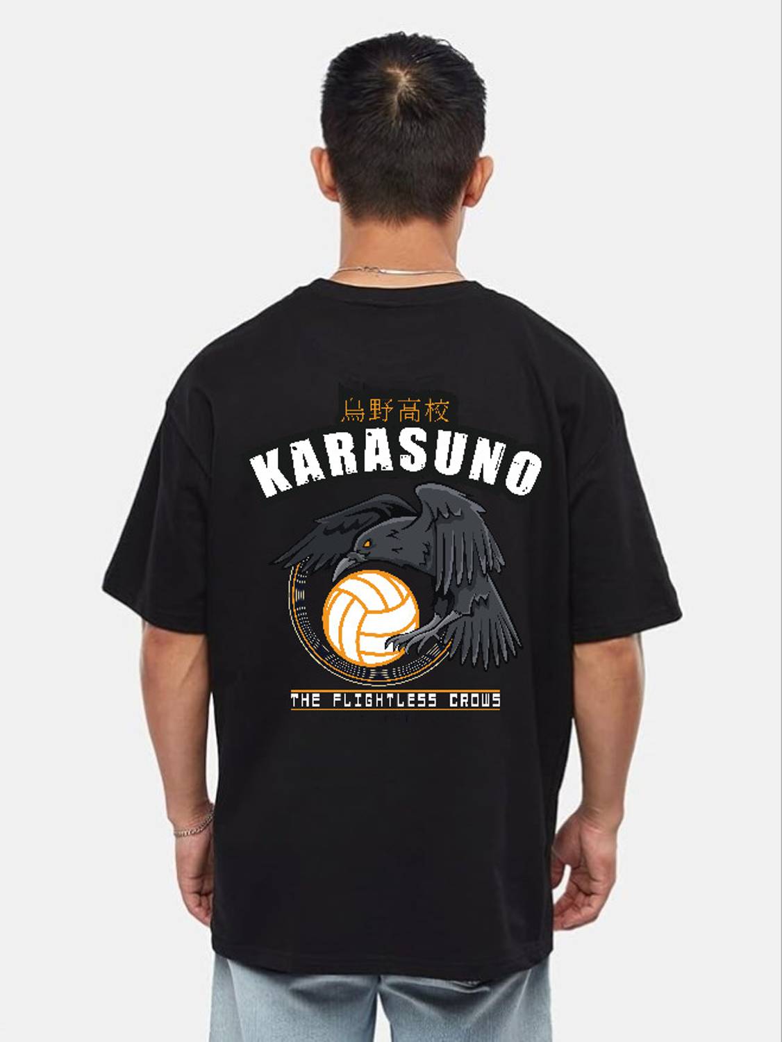 Apparelexpo Printed Men Round Neck Black T-Shirt