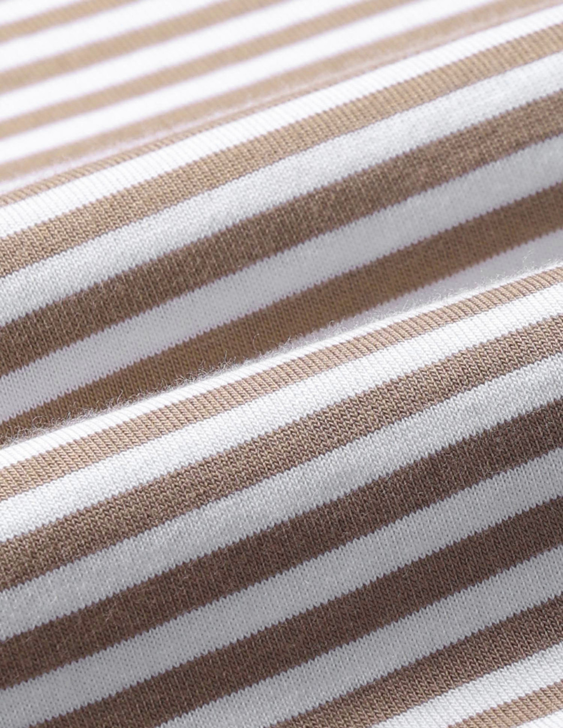 Image of U.S. Polo Assn. Denim Co. Striped Men Crew Neck Brown T-Shirt