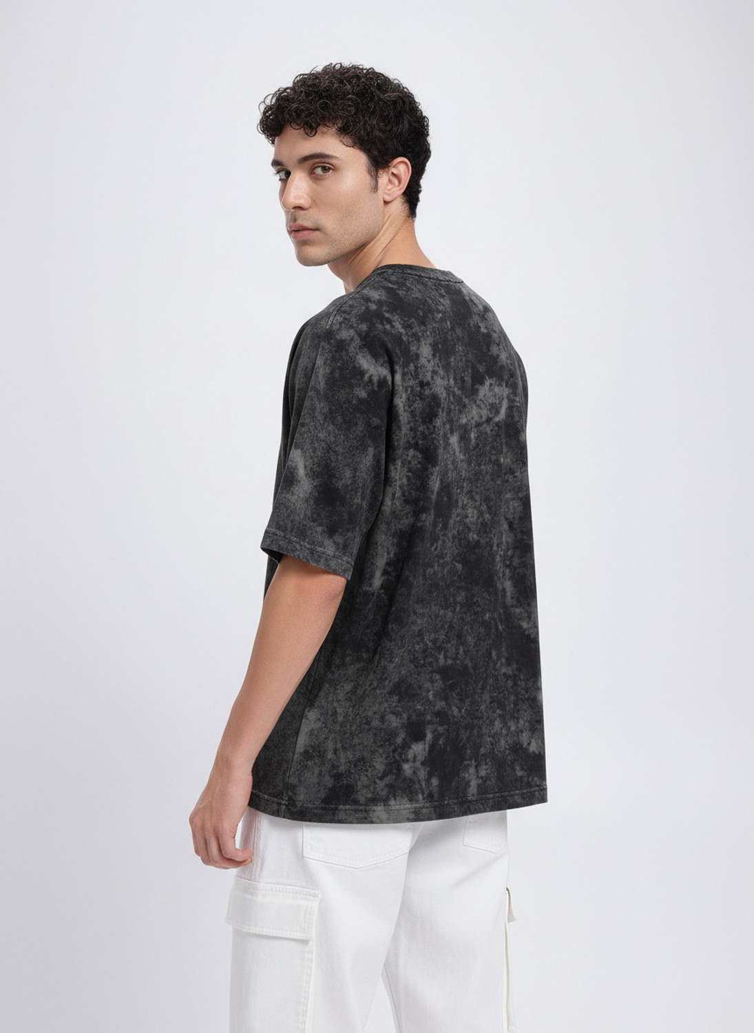 Image of LazyGreg Graphic Print Men Round Neck Black T-Shirt
