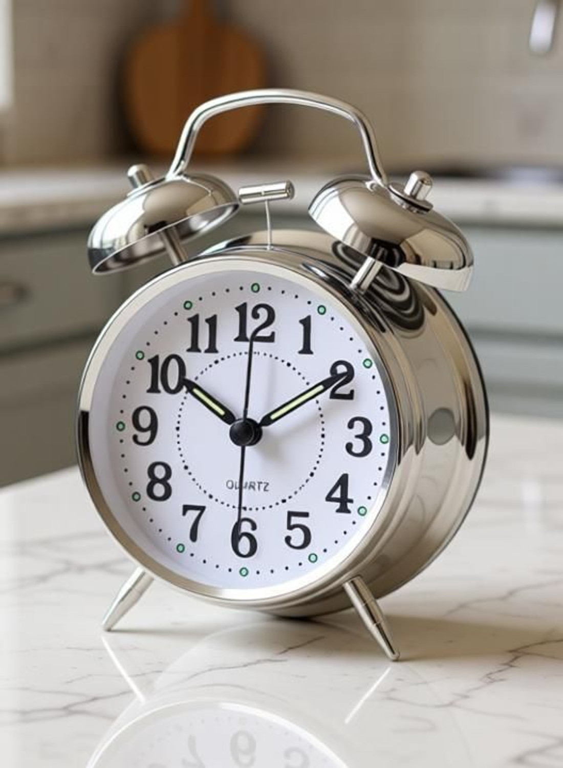 Image of BBD Kitchen Shop Analog Silver Clock