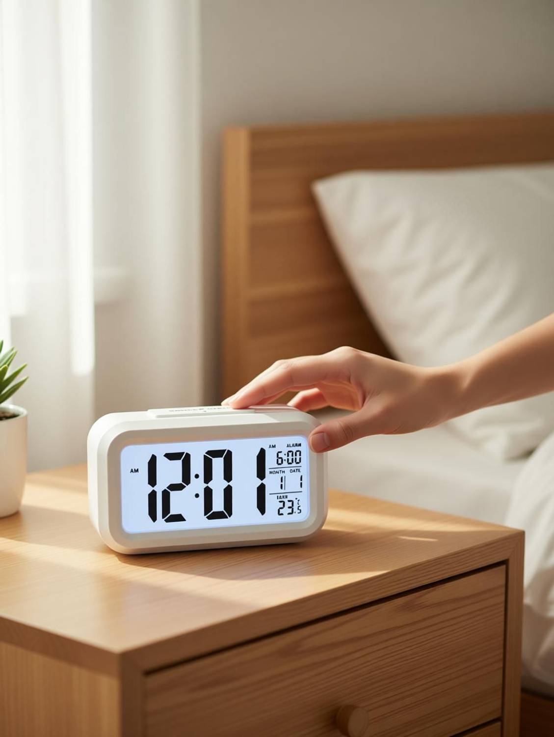 BBD Kitchen Shop Digital White Clock - Image 3