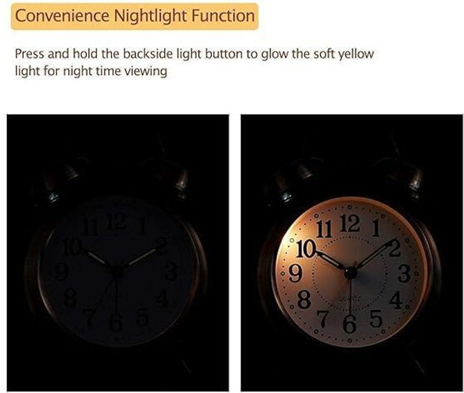 Image of ZEQON Analog Black Clock